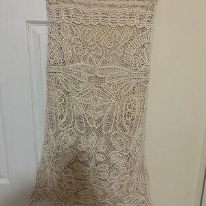 Elegant Lace Crochet Skirt